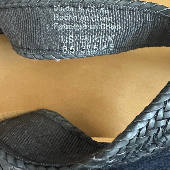 BILLABONG KAI Women’s Off Black Braided Vegan Leather Sandals Flip Flops 6.5 - Picture 6 of 8